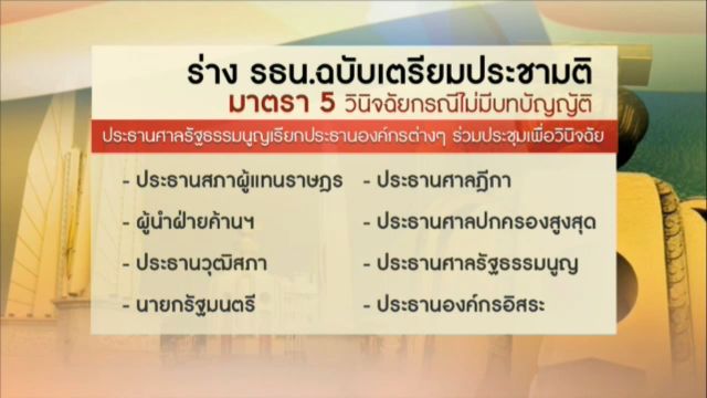  กลไกรองรับเหตุวิกฤตทางการเมือง "มาตรา 7"