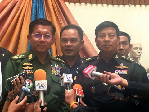 กองทัพไทยสาธิตต่อต้านก่อการร้ายสากลรับการเยือน ผบ.สส.เมียนมา
