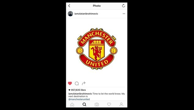 "ซลาตัน อิบราฮิโมวิช" ยืนยันย้ายร่วมทีมแมนฯยู รับค่าเหนื่อย สัปดาห์ละ 2.5 แสนปอนด์