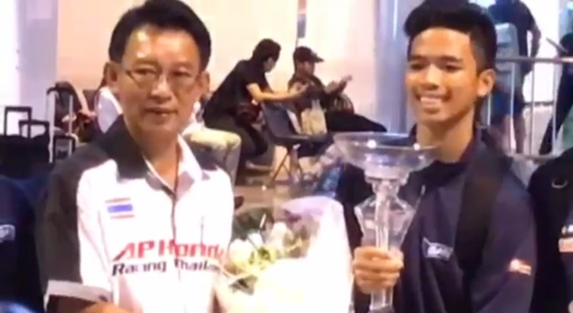 "สมเกียรติ" ตั้งเป้าสู่โมโตจีพี หลังคว้าแชมป์ เอเชีย ทาเลนต์คัพ