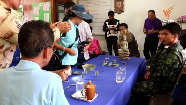 พบพระพุทธรูป-วัตถุโบราณ กลางทุ่งนา อ.โนนสัง จ.หนองบัวลำภู 