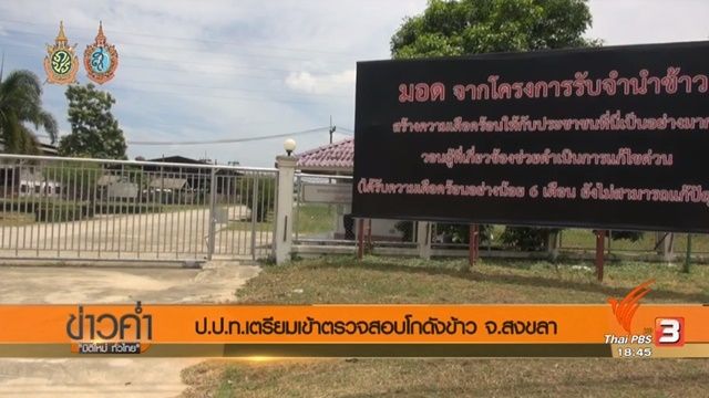 ป.ป.ท.เตรียมเข้าตรวจสอบโกดังข้าวสงขลา หลังพบมอดจำนวนมาก