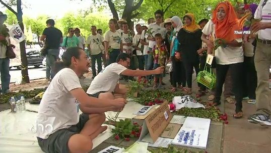 ชาวกระบี่ ร่วมให้กำลังใจและคัานสร้างโรงไฟฟ้าถ่านหิน จ.กระบี่ 