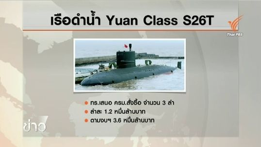 กองทัพเรือเดินหน้าแจงเหตุผลซื้อเรือดำน้ำจีน