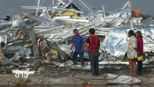 จ.มหาสารคาม ประกาศเขตภัยพิบัติหลังพายุฤดูร้อนพัดถล่ม