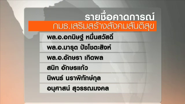 นปช.ปฏิเสธร่วม กมธ.สังคมสันติสุข 