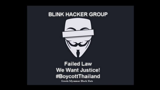 "Anonymous" ถล่มเว็บไซต์ในเครือศาลยุติธรรม ประท้วงคดีเกาะเต่า