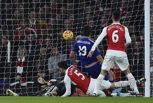 "ดีเอโก้ คอสต้า" ทำประตูชัย พาเชลซีบุกชนะอาร์เซนอล 1 - 0 