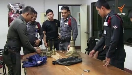 จับอดีตคนงานวัดขโมยโกศบรรจุกระดูกไปขาย 