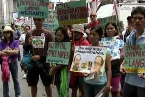 ผู้ประกอบการรถโดยสารในฟิลิปปินส์ประท้วงน้ำมันแพง