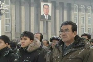 ชาวเกาหลีเหนือเดินขบวนหนุนผู้นำใหม่