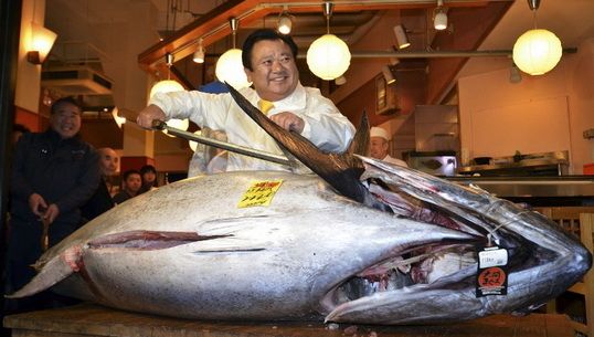  ประมูลทูน่าญี่ปุ่นราคาสูงเป็นประวัติการณ์ ด้วยมูลค่ากว่า 50 ล้านบาท 