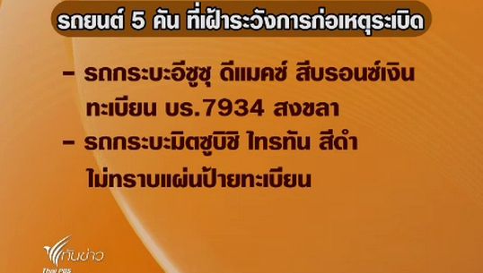 ตร.สงขลา ขอความร่วมมือสถานบันเทิงตรวจสอบรถต้องสงสัย