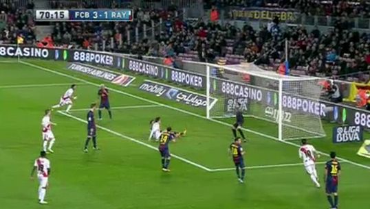 บาร์เซโลน่า ชนะ ราโย่ บาเยกาโน่ 3-1 ฟุตบอลลาลีก้า สเปน