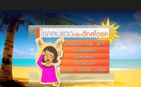   เเพทย์เตือนสภาพอากาศร้อน-เสี่ยงโรคฮีทสโตรค