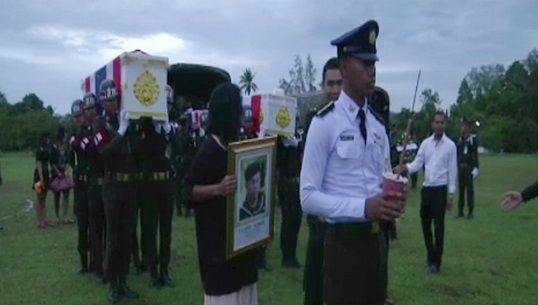 ศพทหารพลีชีพเหตุระเบิด จ.ปัตตานี กลับถึงบ้านเกิดแล้ว