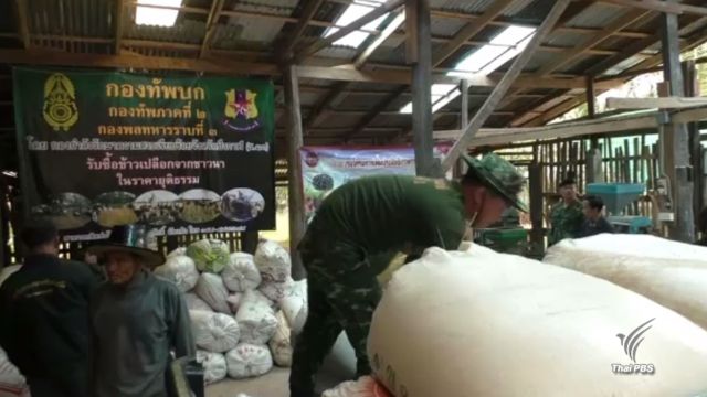 ทหารซื้อข้าวชาวนา จ.บึงกาฬ ตันละ 10,500 บาท