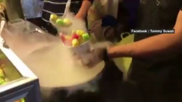 นักวิชาการเตือน "ขนมควันทะลัก" ต้องให้ไนโตรเจนเหลวระเหยหมดก่อนกิน