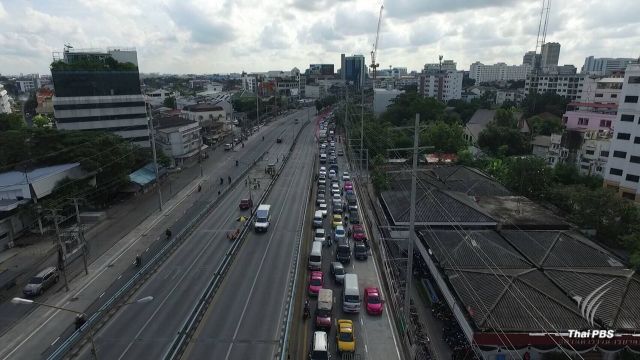 ขยายเวลาทดลองปิดสะพานข้ามแยกรัชโยธินอีก 1 สัปดาห์ แบบ "เสมือนจริง" 
