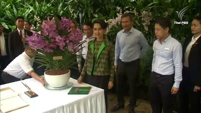 สิงคโปร์ตั้งชื่อกล้วยไม้ เป็นเกียรติแก่ “นางออง ซาน ซู จี”