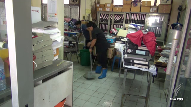 “ สงขลา ”เริ่มทำความสะอาดหลังน้ำลด 