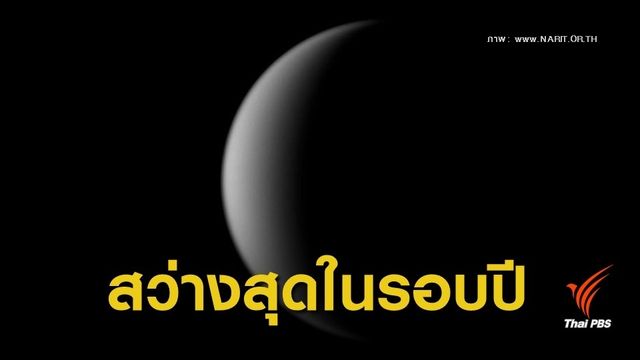 เผยภาพ "ดาวศุกร์" สว่างที่สุดในรอบปี