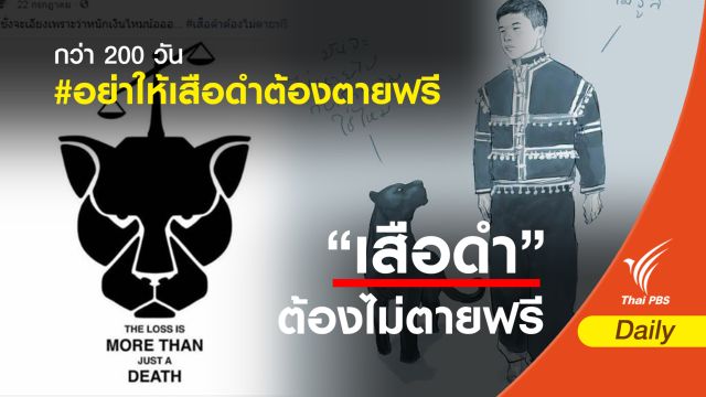 กว่า 200 วัน #อย่าให้เสือดำต้องตายฟรี