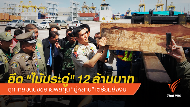 อายัดคอนเทนเนอร์ซุก "ไม้ประดู่" มูลค่า 12 ล้านบาท 
