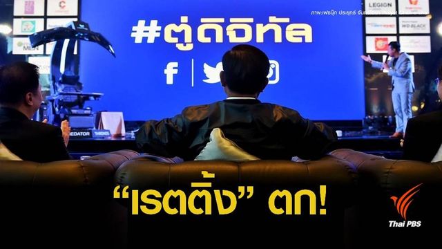 4 ปีคะแนนนิยม "พล.อ.ประยุทธ์" ตกฮวบก่อนเลือกตั้ง  