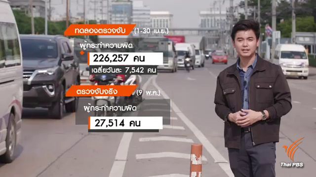 ไม่แคร์แม้มีกล้องเลนเชนจ์ ยอดผู้ฝ่าฝืนกฎจราจรยังพุ่ง