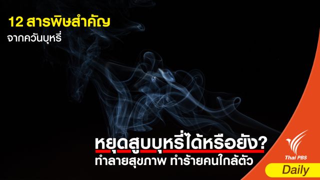 12 สารพิษสำคัญจากควันบุหรี่ 