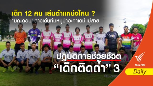 เด็ก 12 คน เล่นตำแหน่งไหน ? "มิก-ดอม" ดาวเด่นทีมหมูป่าอะคาเดมีแม่สาย 