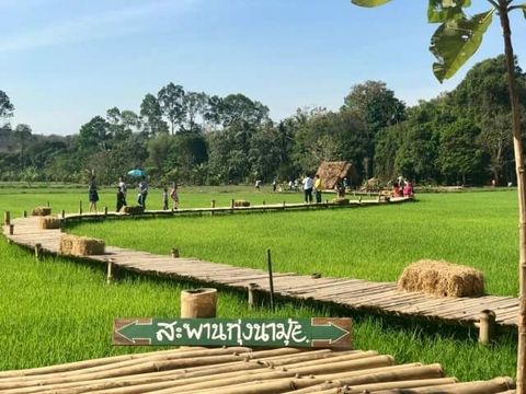 “สะพานทุ่งนามุ้ย” จ.นครนายก ชิลวิถีไทย