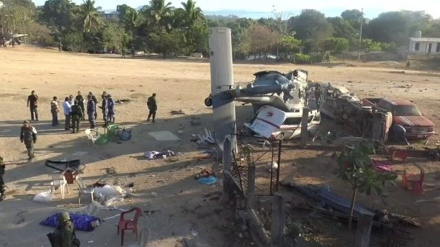 เฮลิคอปเตอร์สำรวจความเสียหายแผ่นดินไหวเม็กซิโกตก เสียชีวิต 13 คน