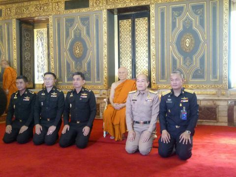 ปลัด กห.นำ ผบ.เหล่าทัพเข้าถวายสักการะสมเด็จพระสังฆราช องค์ที่ 20 