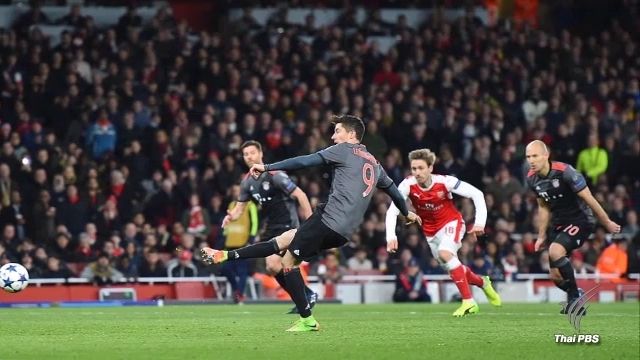 อาร์เซนอล เปิดบ้านแพ้ บาเยิร์น  5 -1 ตกรอบ 16 ทีมยูซีแอล 