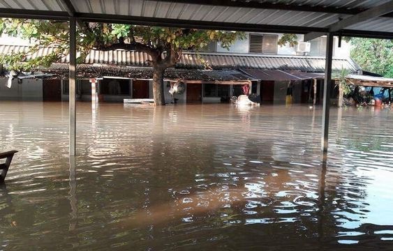 น้ำท่วม "คีรีมาศ"  สุโขทัยยังวิกฤต
