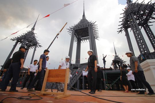 กรมศิลปากร ชี้ภาพรวมการก่อสร้างพระเมรุมาศคืบหน้าร้อยละ 43 