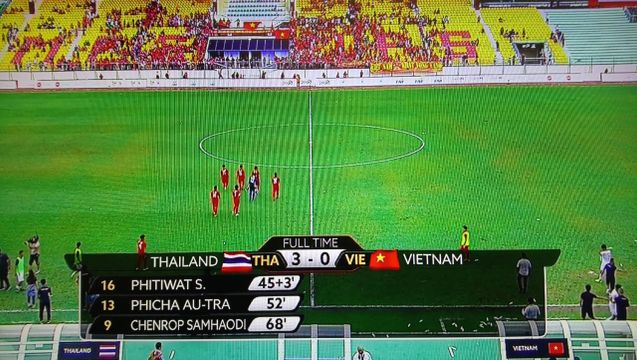 ทีมชาติไทย ถล่ม เวียดนาม 3-0 เข้ารอบรองฯ ฟุตบอลซีเกมส์ 