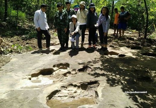 กรมทรัพยากรธรณี ชี้รอยปริศนาบนลานหินภูดานม้า ที่แท้"โบก"