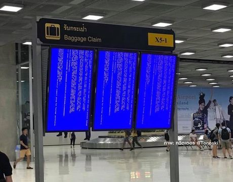 "สนามบินสุวรรณภูมิ" เร่งแก้จอภาพแสดงเที่ยวบินขัดข้อง  200 จอ