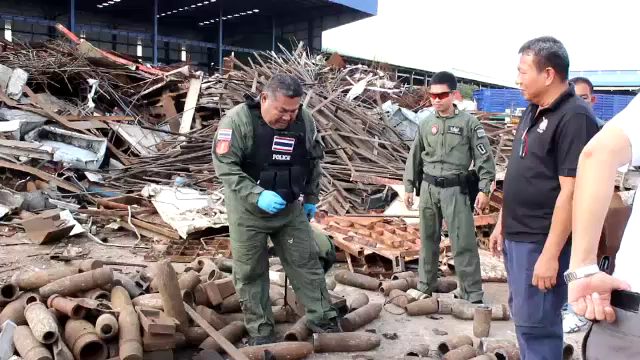 หาต้นตอ "กระสุนปืนใหญ่" 400 นัดขายโรงงานรีไซเคิล  