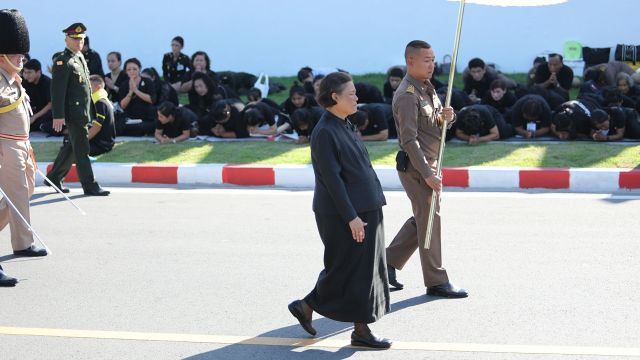 สมเด็จพระเทพรัตนราชสุดาฯ ทรงร่วมซ้อมเสมือนจริงริ้วขบวนพระบรมราชอิสริยยศ