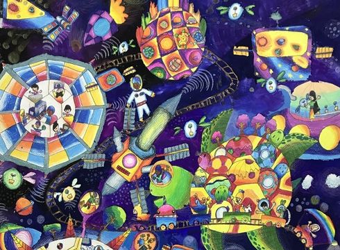 เด็กไทยคว้ารางวัล "ภาพวาดอวกาศ" ระดับนานาชาติที่อินเดีย 