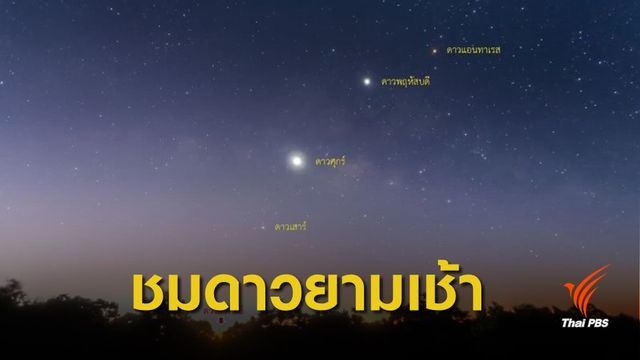  "ดาวเคราะห์ชุมนุม" บนทางช้างเผือก เห็นด้วยตาเปล่า 18-20 ก.พ. นี้