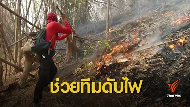 ฝุ่น PM2.5 : จนท.อุทยานฯ แม่ปืมขอสนับสนุนอุปกรณ์เผชิญไฟป่า