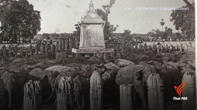 ภาพในอดีต "เสาตะลุง" เพนียดคล้องช้าง