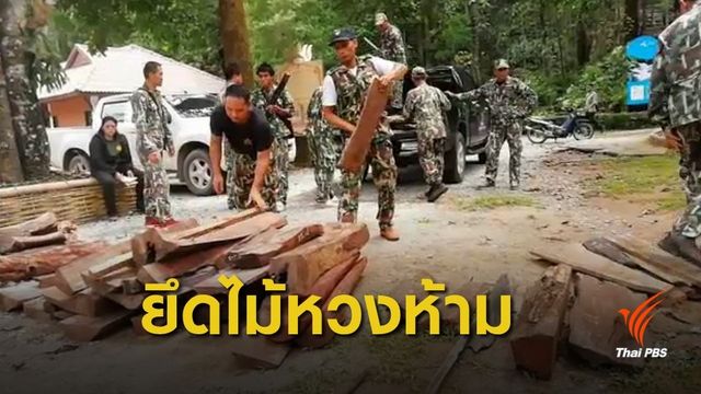 บุกยึดไม้หวงห้ามแปรรูป 200 แผ่น ซุกบ้านพักบึงกาฬ