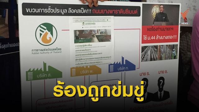 กลุ่มเกษตรกรอ้างถูกข่มขู่ หลังร้องสอบฮั้วประมูลสร้างถนน