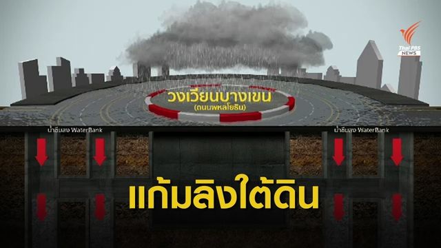กทม.สร้างแก้มลิงใต้ดิน 4 จุดแก้น้ำท่วมขัง